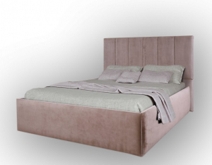 Кровать двуспальная мягкая с ПМ Шарм розовый 160x200