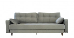 Диван прямой раздвижной НПБ Вегас серый велюр 230см