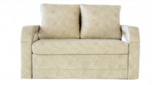 Диван прямой раздвижной ППУ Евро мини бежевый 136см