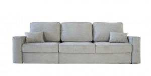 Диван универсальный НПБ Сидней 1 серый велюр 300х110