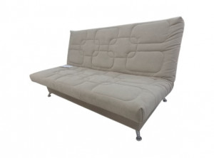 Диван прямой раскладной ППУ Финка бежевый велюр 195 см