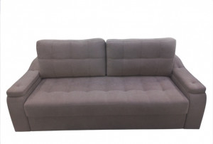 Диван прямой раскладной НПБ Еврокнижка на металлокаркасе светло-коричневый велюр 230см