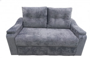 Диван прямой тройной раскладки НПБ Атлант серый плюш 180 см