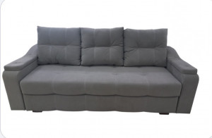 Диван прямой раскладной НПБ София серый велюр 230 см
