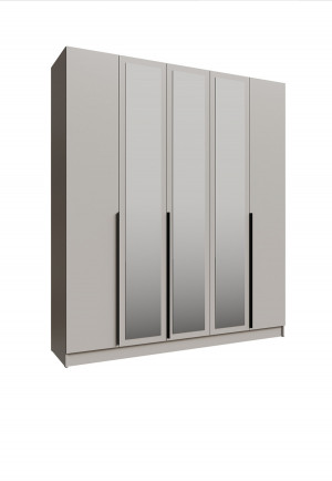 Шкаф  5-створчатый распошной  Мадрид с зеркалом кашемир 200*230*54