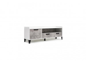 Тумба под ТВ Парус-8 белый/ателье светлое 160х40х57