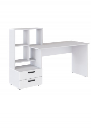 Компьютерный стол СКМ-5 белый 164х60х110