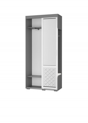 Прихожая варда Графит белый 100*217