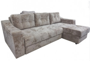 Угловой диван Орлеан бежевый плюш
