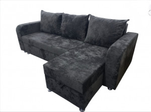Диван угловой серый 230х85х145