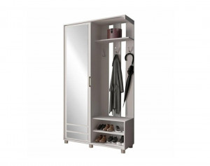 Прихожая Ларго-2 белая 115х42х210 см