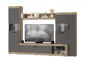 Гостиная Тесла ГС-01 дуб каньон/графит