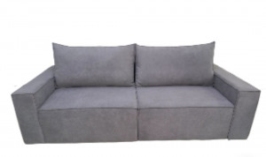 Диван прямой Прадо на НПБ серый велюр