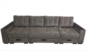 Диван трансформер раскладной НПБ Универсал бежевый велюр 320х105 см