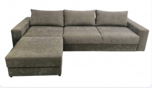 Диван угловой раскладной Брабус коричневый 105х335