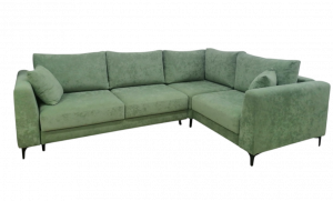 Диван угловой раскладной ППУ Даймонд Зелёный 215х300х160