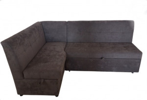 Кухонный уголок со спальным местом коричневый велюр 123х200 см