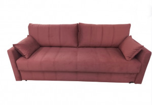 Диван прямой раскладной НПБ Ларио велюр терракот 216 см