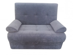 Диван Аккордеон серый велюр 115см