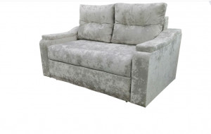 Диван прямой раскладной Атланта НПБ серебристый 180 см