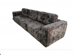 Диван Милан 2 прямой модульный раскладной коричневый плюш 356 см