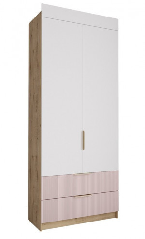 Шкаф 2-х створчатый «Лавис» ШД 900.1 Розовый
