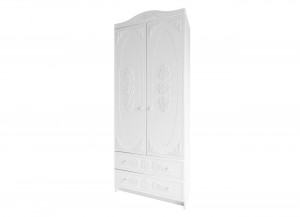 Шкаф двухстворчатый распашной Ki-Ki Белый 90х44х215