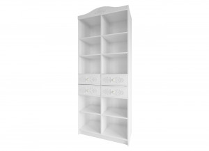 Стеллаж Ki-Ki Белый 90х44х215