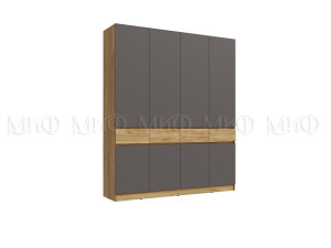 Шкаф распашной Роджина дуб крафт/графит 200*240*52