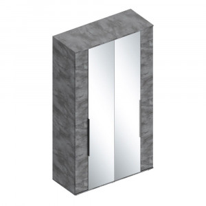 Шкаф 4-х створчатый распашной с зеркалом Лео-2 120х50х210