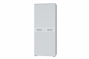 Шкаф распашной двухстворчатый Шарлиз белый 90х58х221