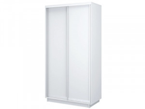 Шкаф купе 2-х дверый Тандем  Белый глянец 122х60х220