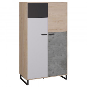 Шкаф 2-х створч. Либерти Блэк Ш2 Бежевый  110х55х200