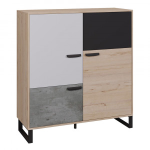 Шкаф-тумба комод Либерти Блэк ШТ Бежевый 110х40х120