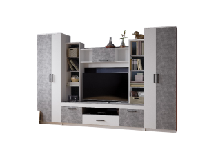 Стенка Гостиная Сидней 2 графит 300см