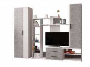 Гостиная Сидней  серый 245х43х200