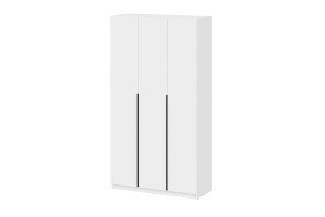 Шкаф распашной 3-х створчатый Белый 121х51х222