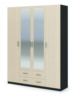 Шкаф распашной Гармония четырехстворчатый венге/белфорд 160х50х220