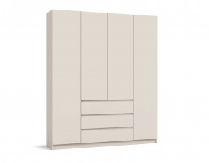 Шкаф распашной 4-х створчатый с ящиками Идея-180 Кашемир 180x51x220