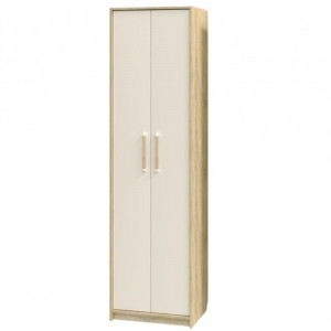 Шкаф распашной 2-х створчатый   НКМ ЭДЕМ-1 сек. №3  сонома/бел. жемчуг 60х42х220