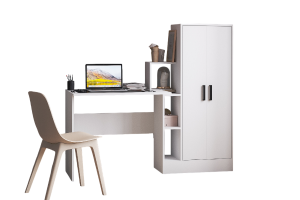 Стол компьютерный СКМ-1 белый 150х60х135