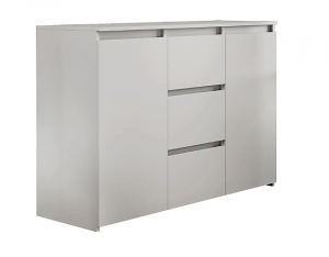 Комод 3 ящика Милано-3 белый 120х45х89