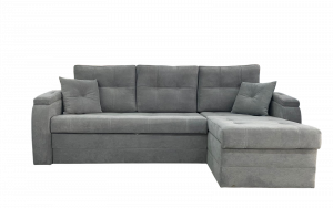 Диван угловой раскладной София серый 245х160 см