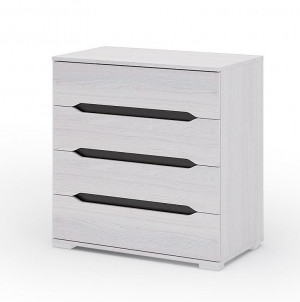 Комод 4-ящика Валенсия КМ 011 Белый 80х45х83