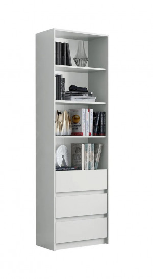 Стеллаж Айден белый 60х52х212