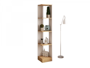 Стеллаж СТМ-1 белый/дуб крафт золотой 35х35х177