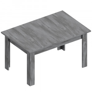 Стол обеденный Мега серый 135см