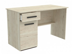 Стол писменный Мале Дуб галифакс белый 120х60х75