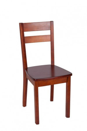 Стул из массива Стандарт с жестким сиденьем. Эмаль  9003 Белая 42х48х90