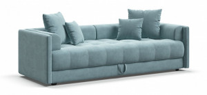 Тахта Босс с ящиком велюр Moнолит аква 203х93х61